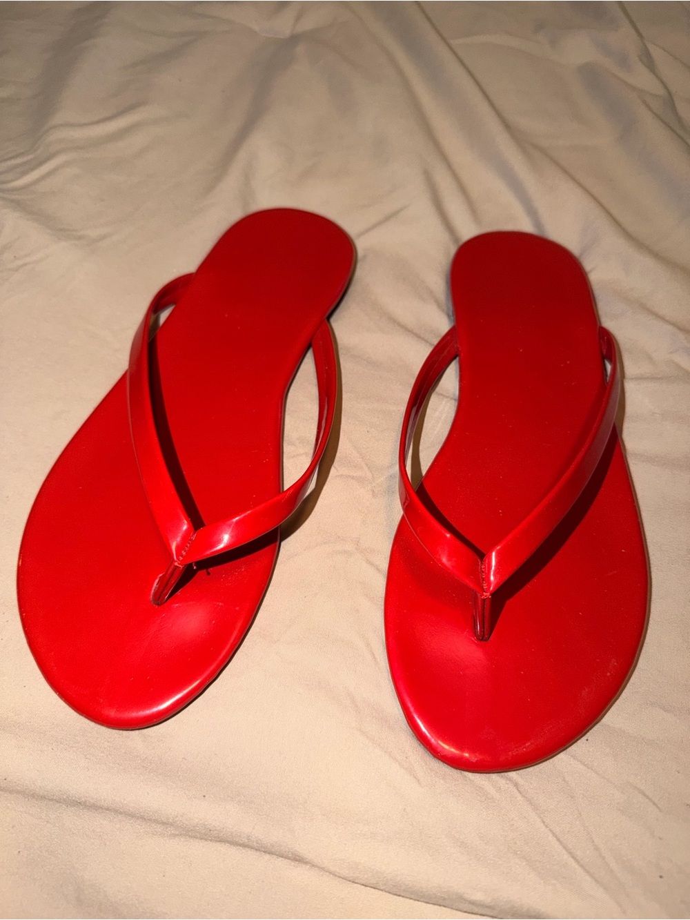 Classic Red Women's Flip Flop Sandals